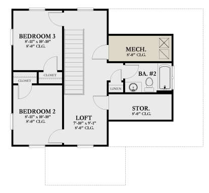 House Plan House Plan #28873 Drawing 2