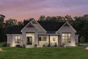 Modern Farmhouse House Plan #009-00339 Elevation Photo