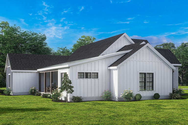 Modern Farmhouse House Plan #009-00339 Elevation Photo