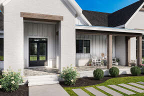 Modern Farmhouse House Plan #009-00339 Elevation Photo