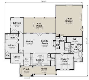 Main Floor  for House Plan #009-00339