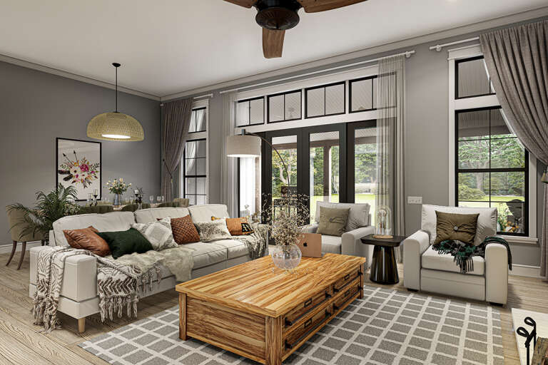 Modern Farmhouse House Plan #009-00339 Additional Photo