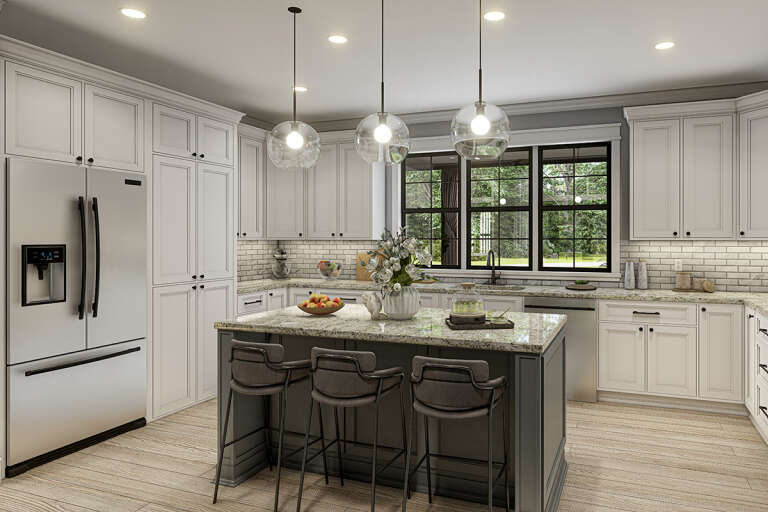 Modern Farmhouse House Plan #009-00339 Additional Photo