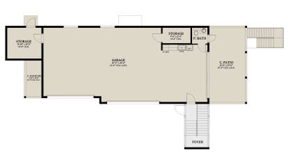 First Floor for House Plan #3978-00252