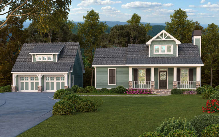 House Plan House Plan #28877 Angled Front Elevation