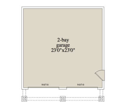 Garage Floor for House Plan #957-00104