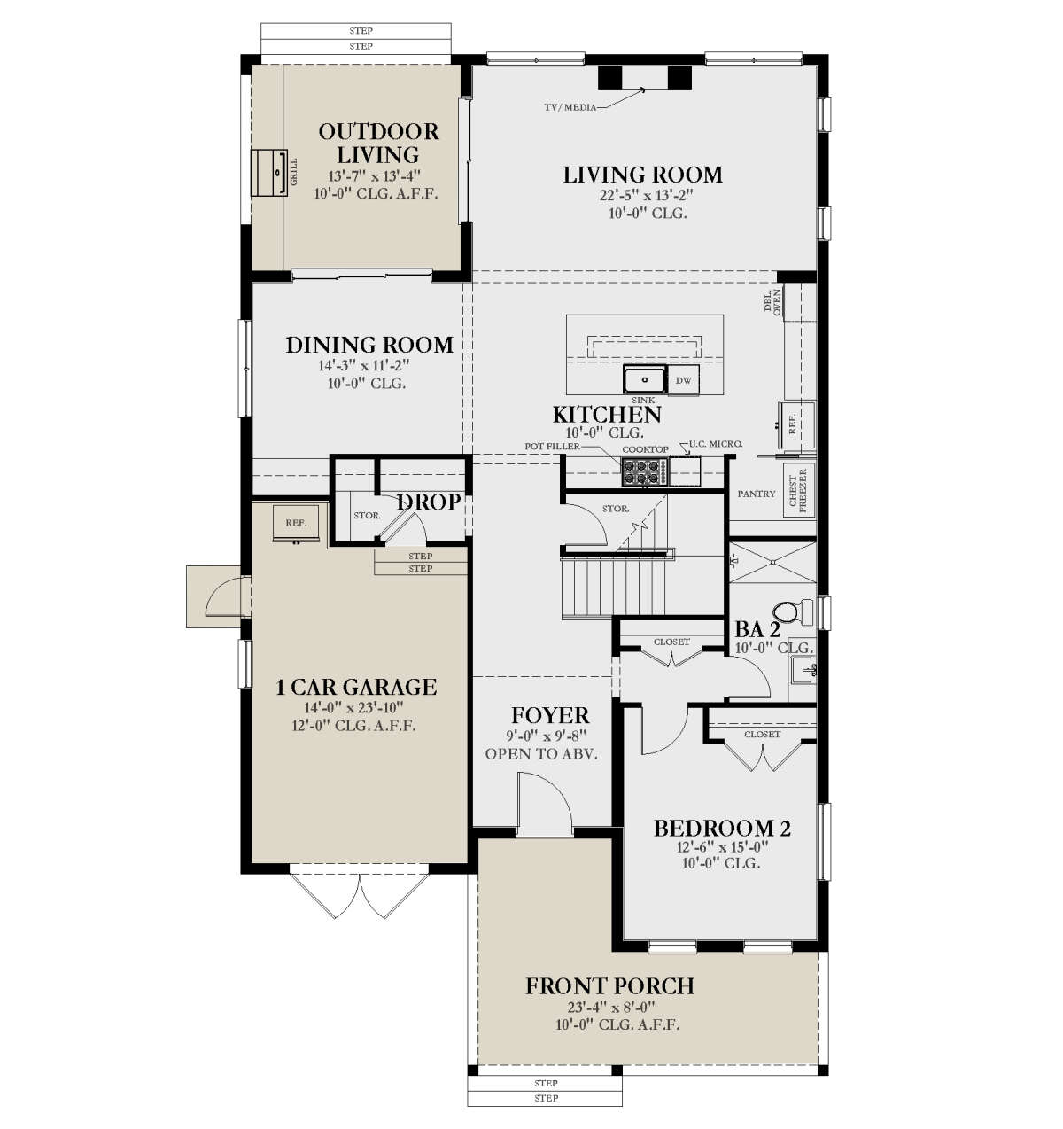 Main Floor  for House Plan #3978-00255