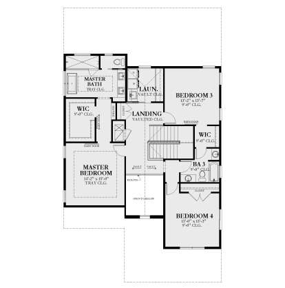 Second Floor for House Plan #3978-00255