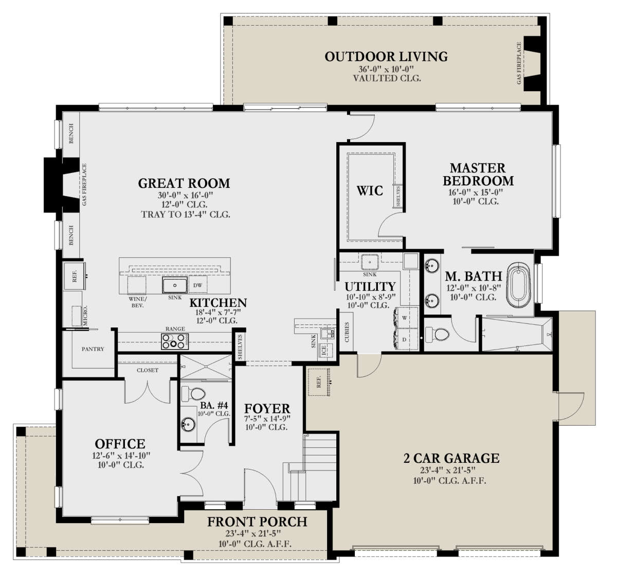 Main Floor  for House Plan #3978-00256