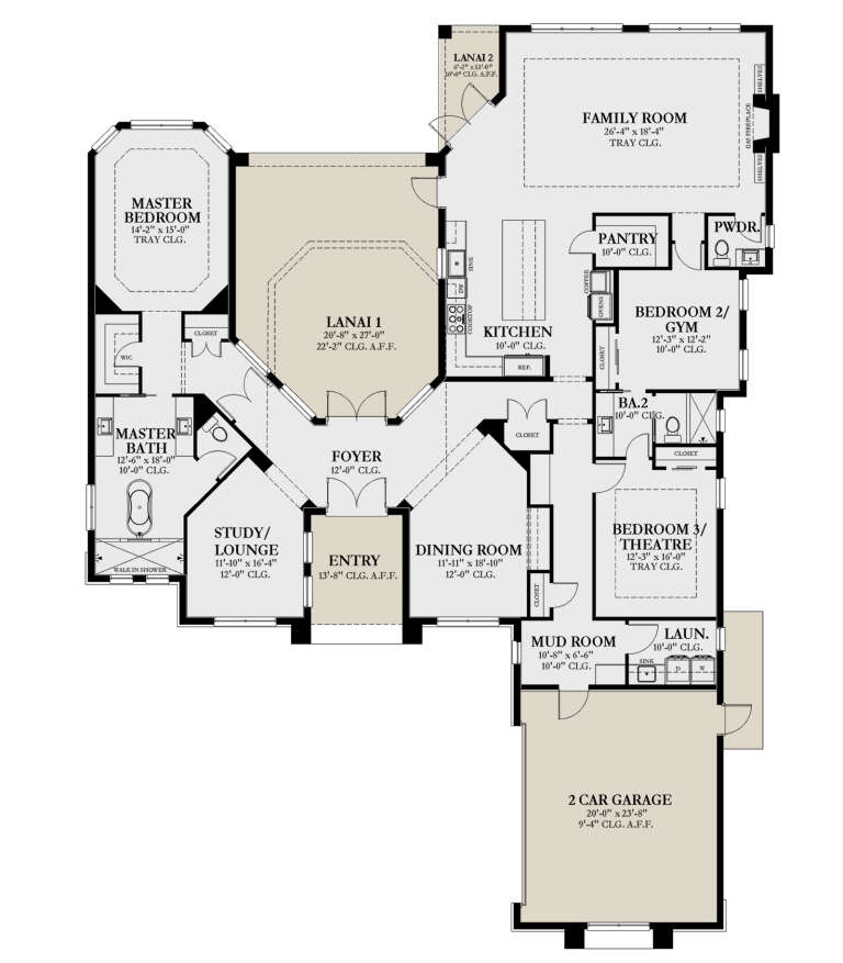 House Plan House Plan #28883 Drawing 1