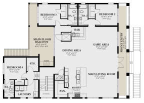 Main Floor for House Plan #3978-00259