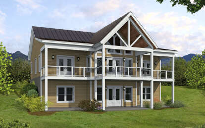 House Plan House Plan #28889 Angled Front Elevation