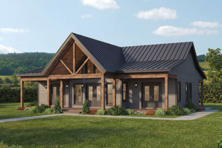 House Plan House Plan #28890 Angled Front Elevation