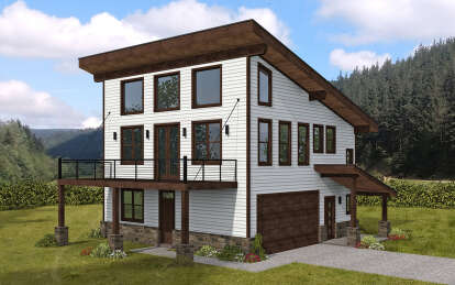 Modern House Plan #940-00750 Elevation Photo