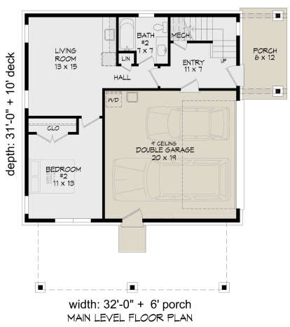 First Floor for House Plan #940-00750