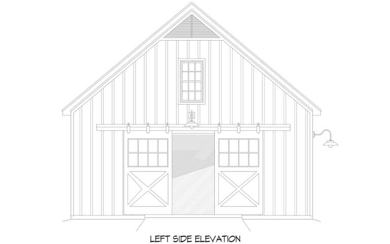 Barn House Plan #940-00751 Elevation Photo