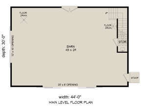Garage Floor for House Plan #940-00751
