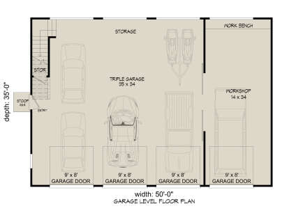 Garage for House Plan #940-00752