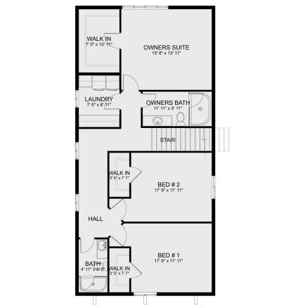 Second Floor for House Plan #2802-00202