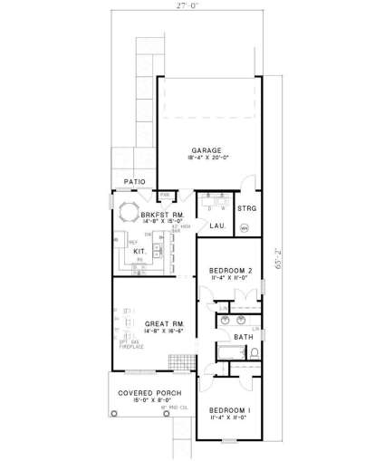 Main Floor for House Plan #110-00039
