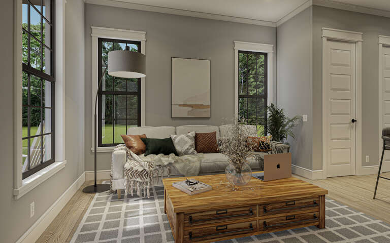 Modern Farmhouse House Plan #009-00340 Additional Photo