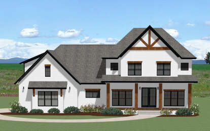 Modern Farmhouse House Plan #6849-00138 Elevation Photo