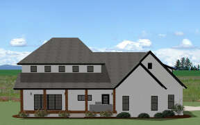 Modern Farmhouse House Plan #6849-00138 Elevation Photo