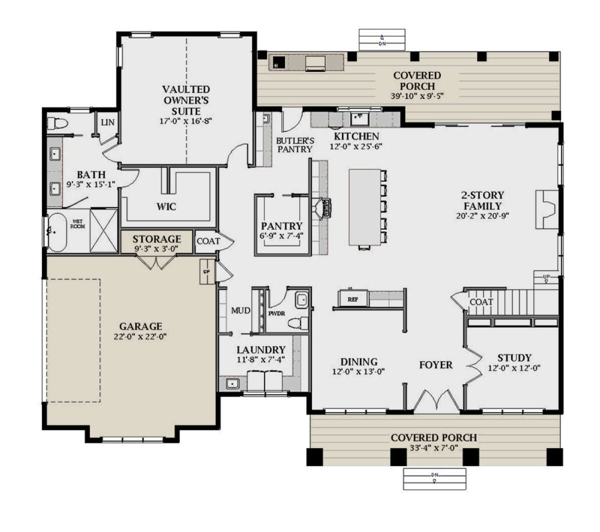 Modern Farmhouse Plan - 3,163 Square Feet, 3 Bedrooms, 2.5 Bathrooms ...