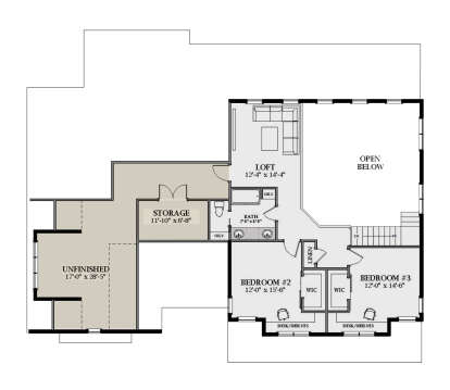 Second Floor for House Plan #6849-00138