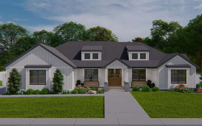 Craftsman House Plan #2802-00203 Elevation Photo