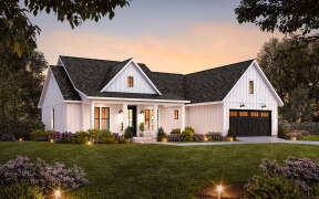 Modern Farmhouse House Plan #4534-00095 Elevation Photo