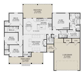 Main Floor  for House Plan #4534-00095