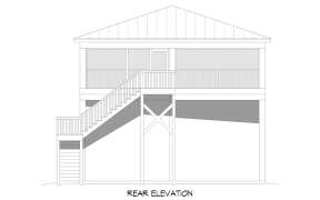 Lake Front House Plan #940-00754 Elevation Photo