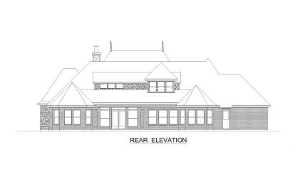 European House Plan #5445-00502 Elevation Photo