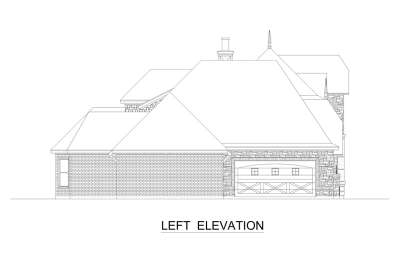 European House Plan #5445-00502 Elevation Photo