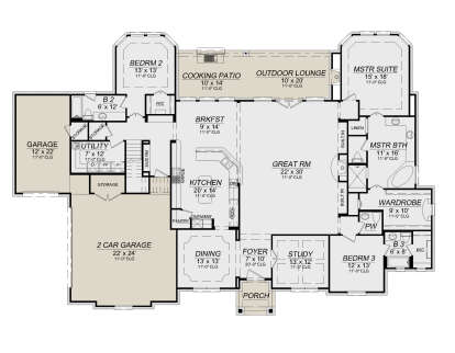 Main Floor  for House Plan #5445-00502