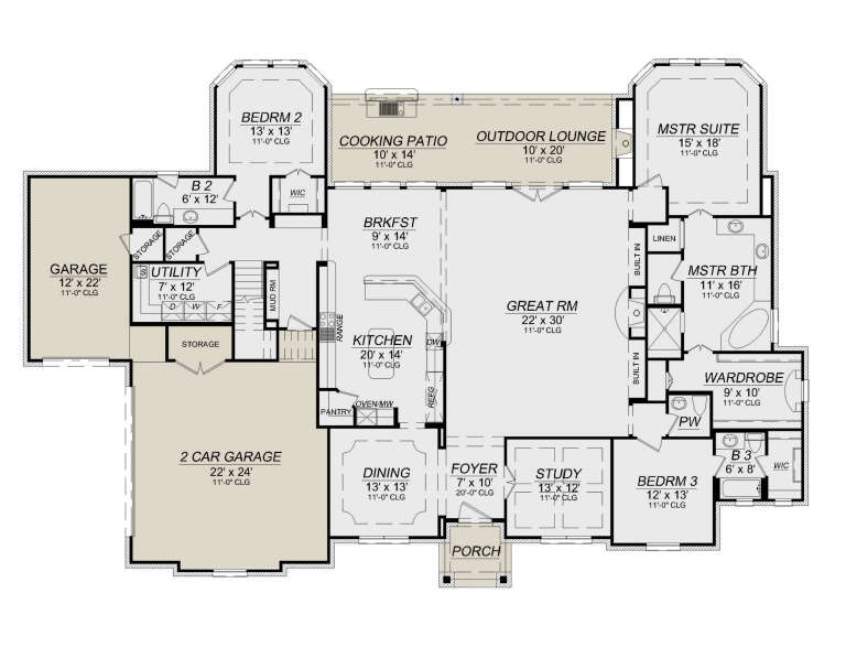 House Plan House Plan #28910 Drawing 1