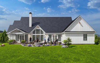 Modern Farmhouse House Plan #699-00365 Elevation Photo