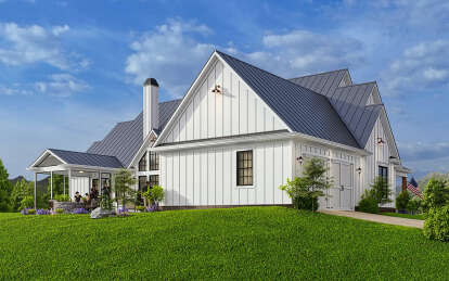 Modern Farmhouse House Plan #699-00365 Elevation Photo