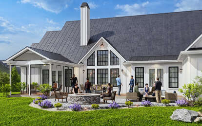 Modern Farmhouse House Plan #699-00365 Elevation Photo