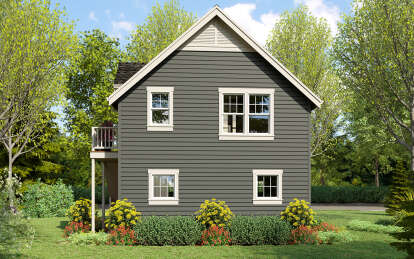 Craftsman 2 Car Garage Plan - 1,152 Square Feet, 1 Bedroom, 1 Bathroom ...
