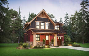 Craftsman House Plan #2559-00970 Elevation Photo
