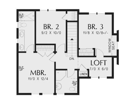 Second Floor for House Plan #2559-00970