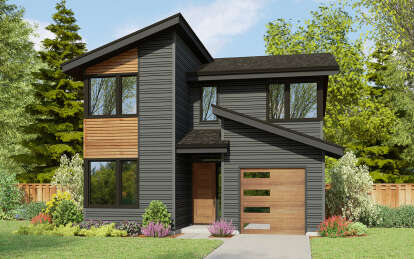 Contemporary House Plan #2559-00971 Elevation Photo