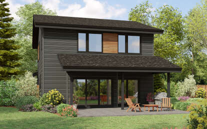Contemporary House Plan #2559-00971 Elevation Photo