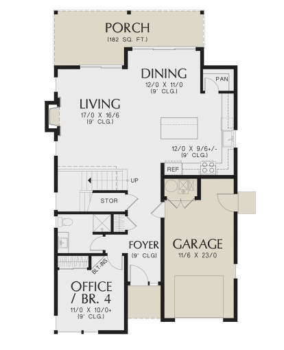 Main Floor  for House Plan #2559-00971