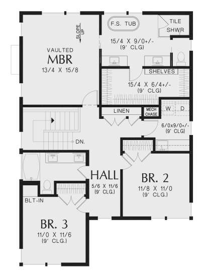 Second Floor for House Plan #2559-00971