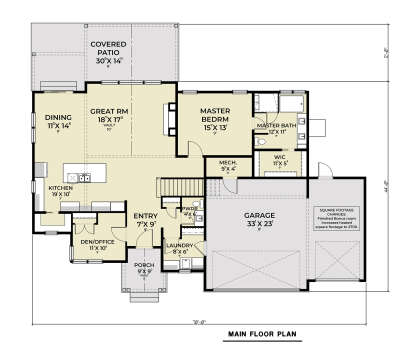 Main Floor  for House Plan #2464-00095