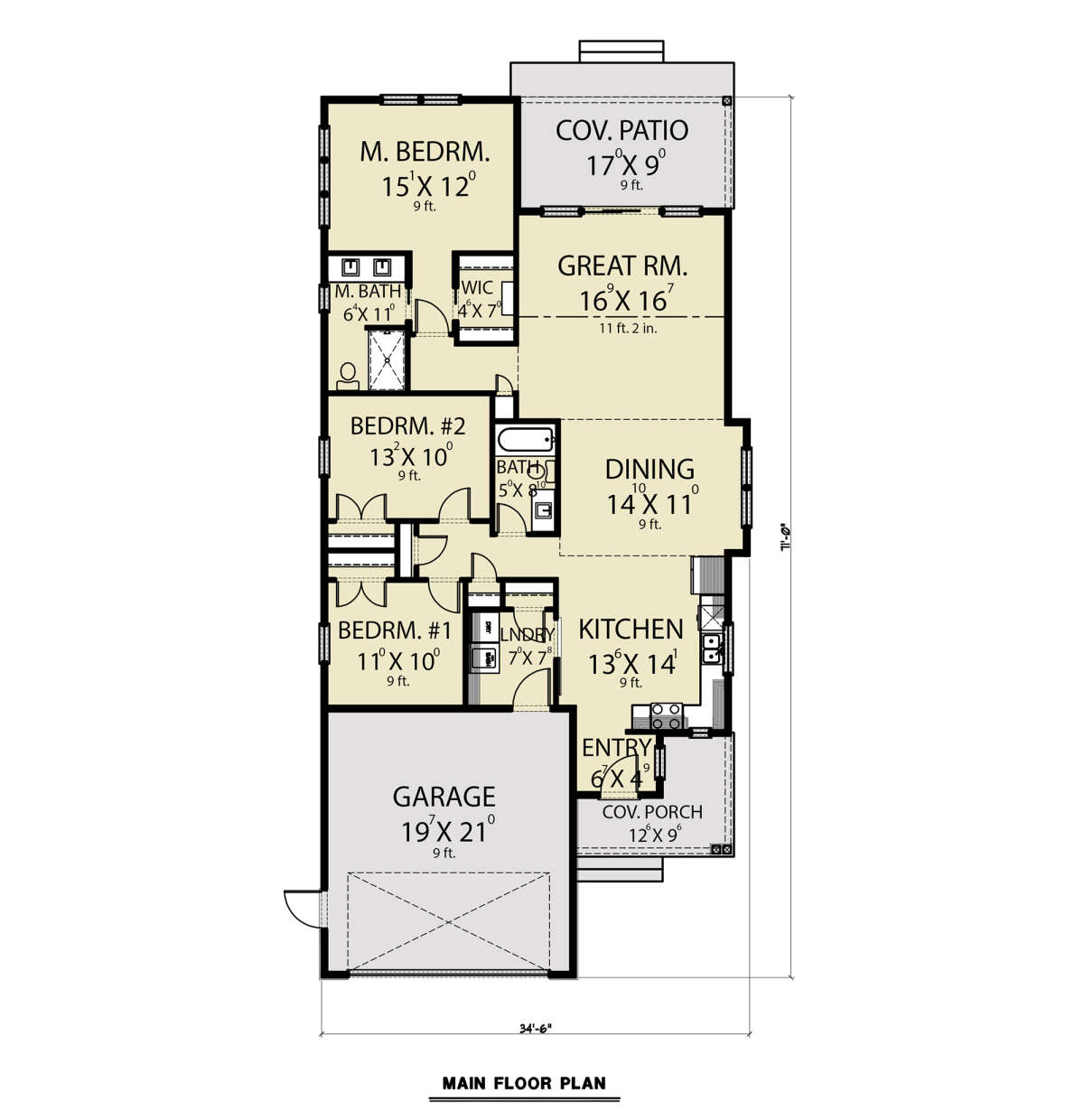 Main Floor  for House Plan #2464-00096