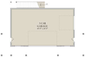 Garage Floor for House Plan #6422-00086